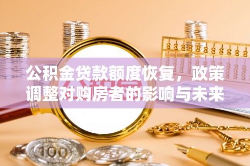 雅安公积金贷款额度恢复，政策调整对购房者的影响与未来展望