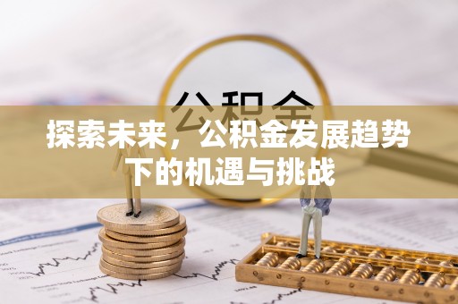 雅安探索未来，公积金发展趋势下的机遇与挑战